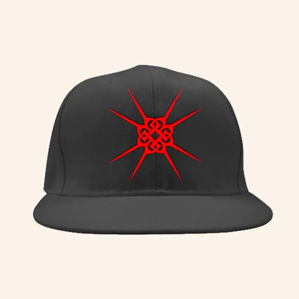 Breaking Benjamin Merch Red Spike Logo Snapback Hat Embroidered Christmas Present Ideas For Dad -WearandDecor