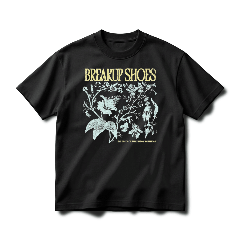 Breakup Shoes The Death Of Everything Worrisome Floral Wallpaper T-Shirt Bff Gift Ideas