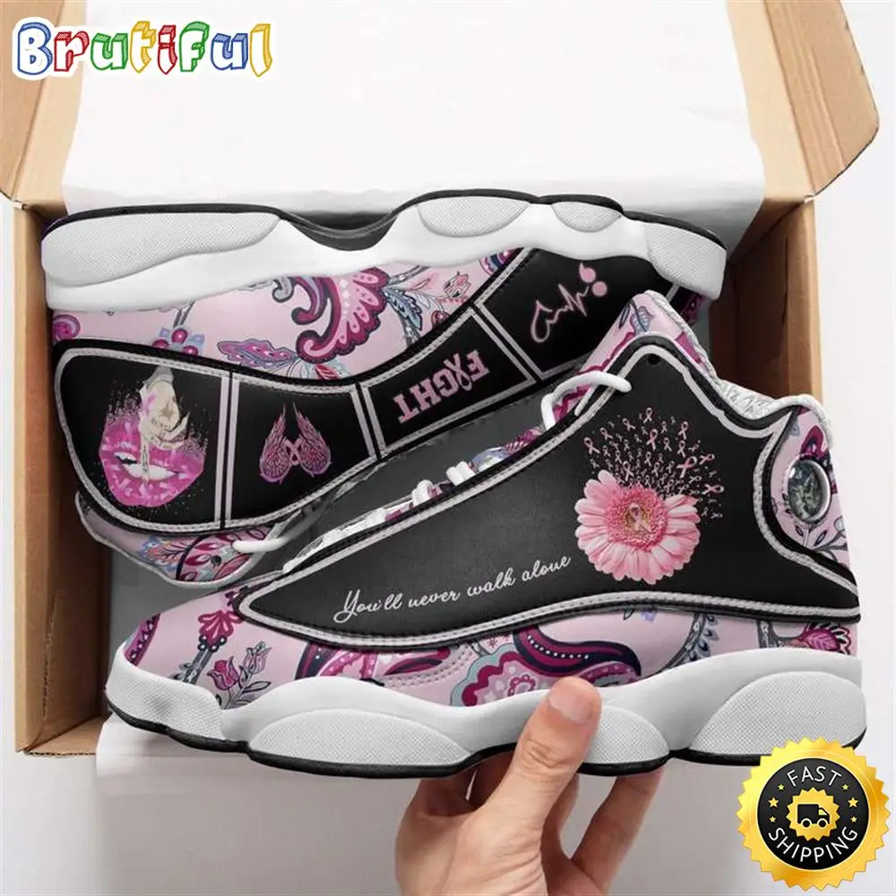 Breast Cancer Awareness You'll Never Walk Alone Air JD13 Shoes