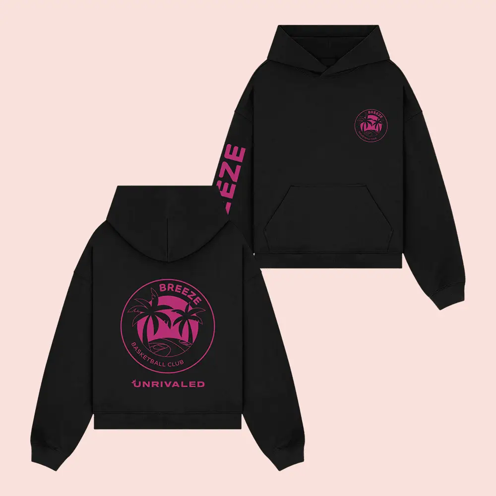 Breeze Basketball Club Logo Hoodie Unrivaled Hooded Sweatshirt Basketball Fan Gift