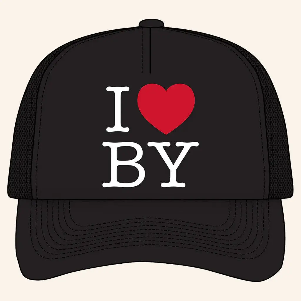 Brett Young Merch Tour 2025 I Love By Trucker Hat Gifts For People Who Like Music -WearandDecor