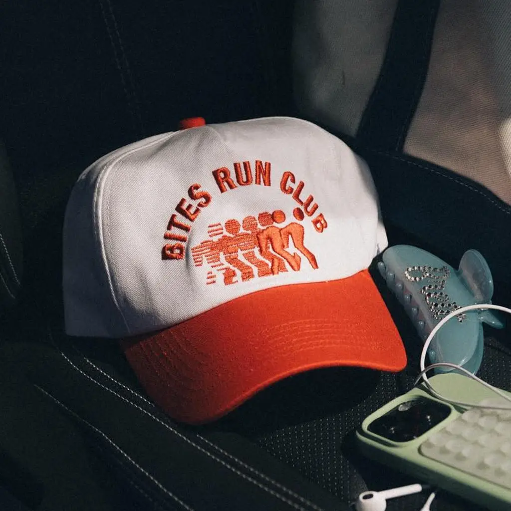 Bretts Bites Merch Embroidered Bites Run Club Hat Birthday Gift For Sister -WearandDecor