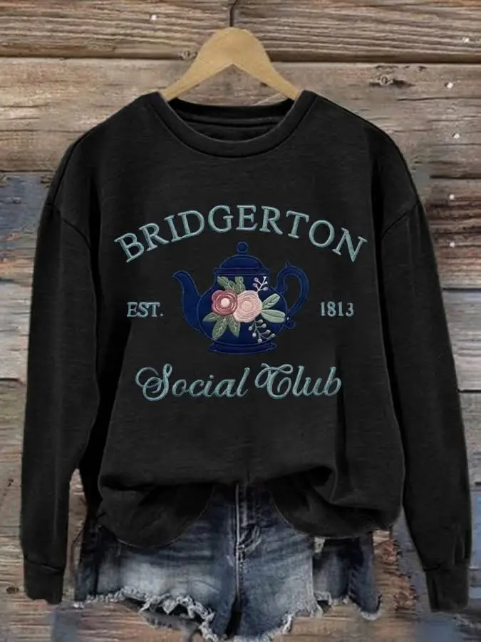 Bridgerton Season 4 Sweatshirt Bridgerton Social Club Est 1813 Sweatshirt Bridgerton Merch