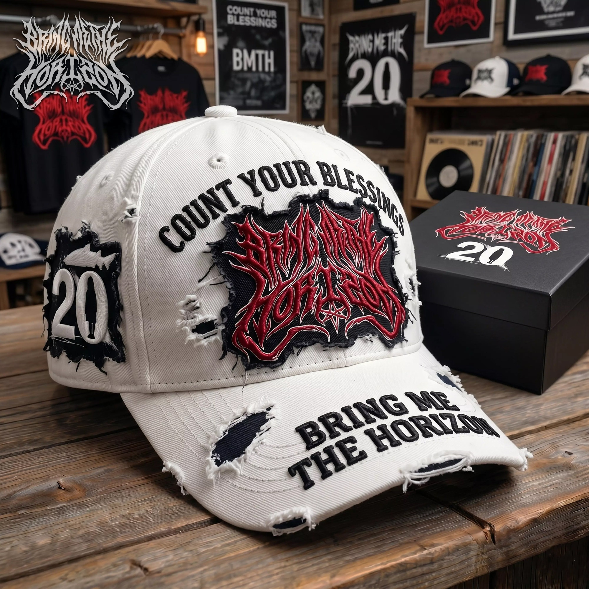 Bring Me The Horizon Dad Hat Count Your Blessings Ball Cap Gift For Dad