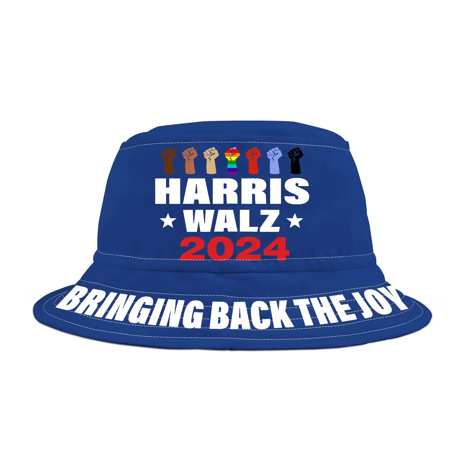 Bringing Back The Joy Harris Walz 2024 Political Campaign Bucket Hat