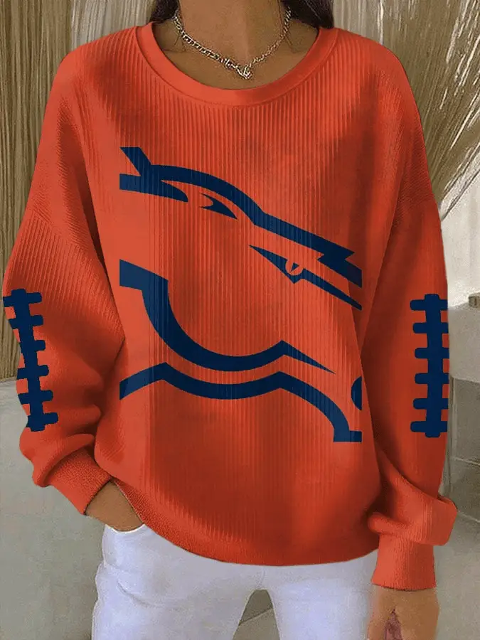 Broncos Football Merch Go Broncos Sweatshirt Womens BD Clothing For Game Day