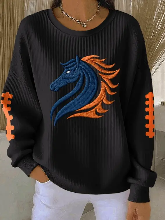 Broncos Football Merch Womens Broncos Sweatshirt Broncos Pride Apparel for Fans Broncos Football Merch Womens Broncos Sweatshirt Broncos Pride Apparel for Fans - Image 1