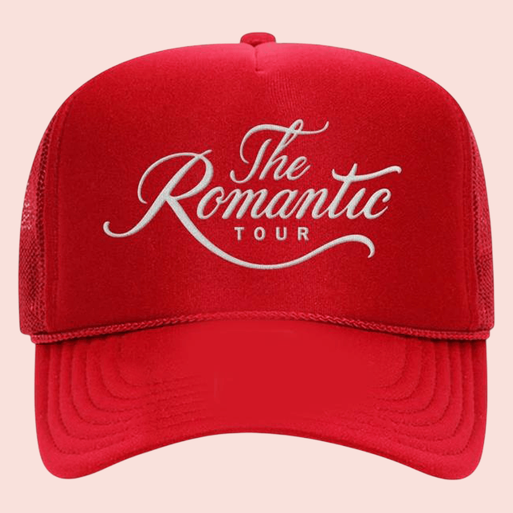 Bruno Mars Concert Merch The Romantic Tour Red Hat Bruno Mars Tour Merchandise