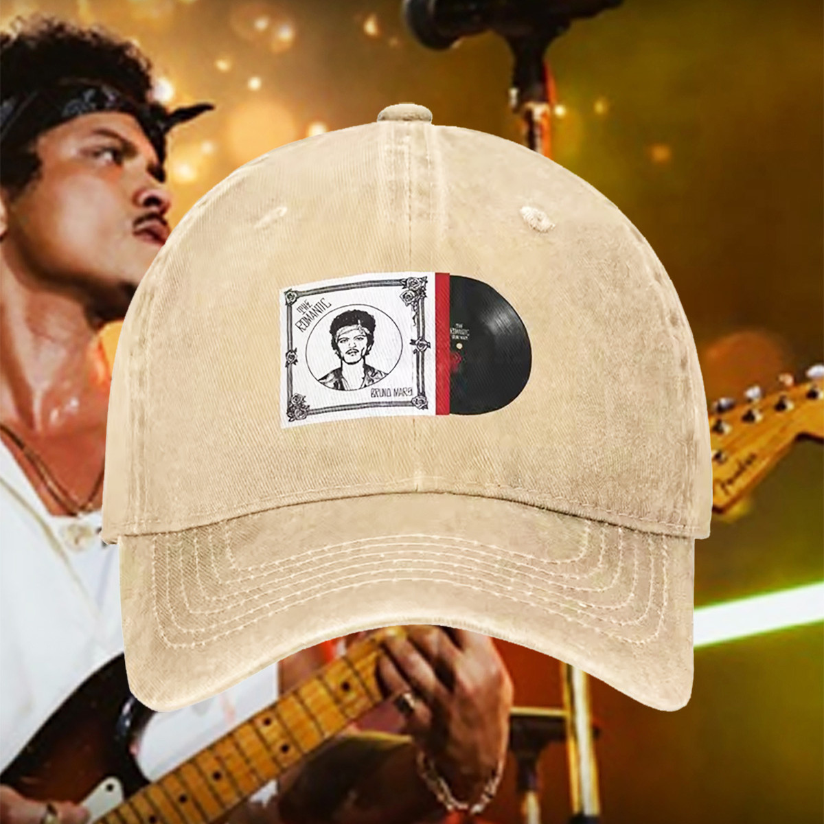 Bruno Mars Merch Baseball Hat The Romance 2026 Tour Ball Cap Gift Ideas For Father's Day