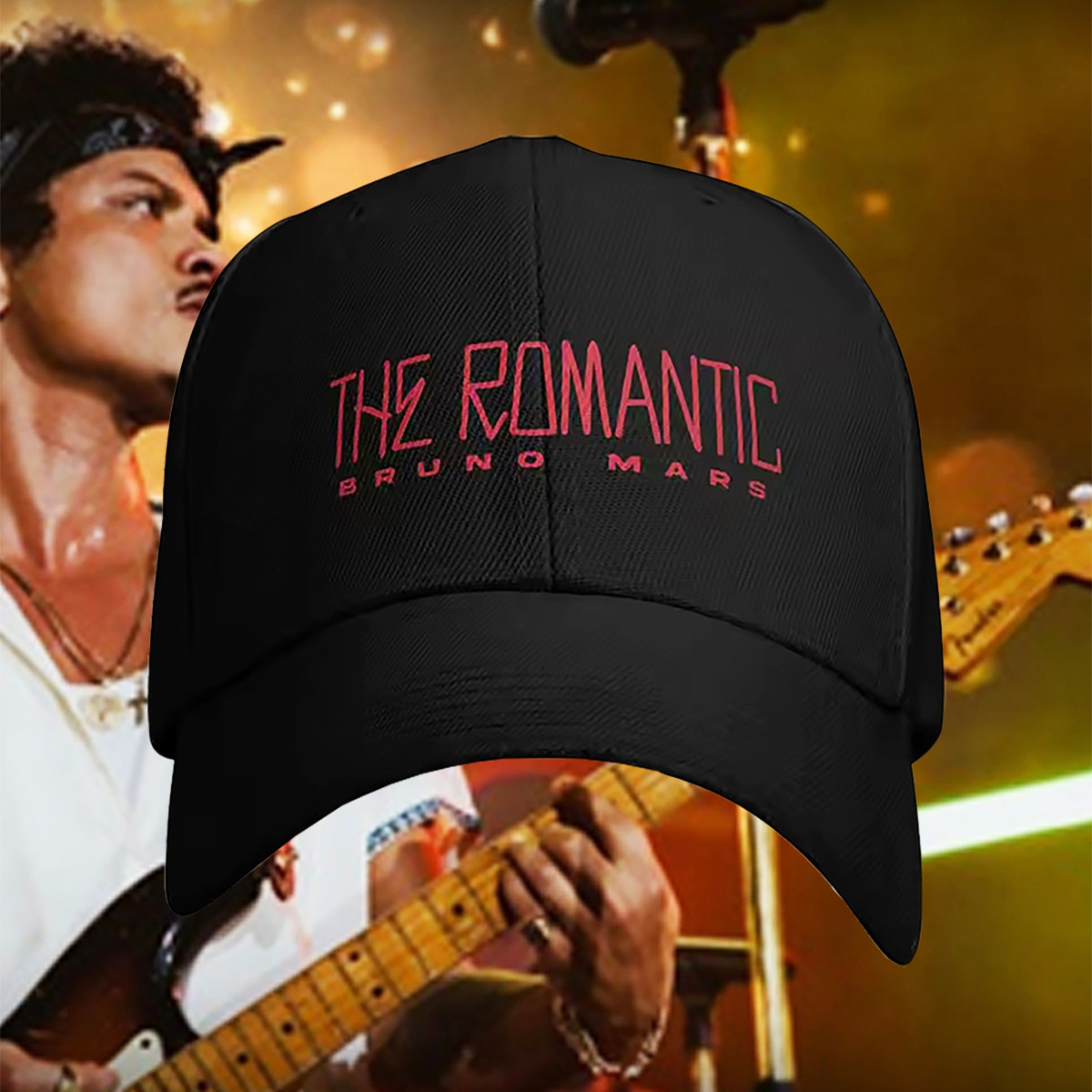 Bruno Mars Merch Dad Hat The Romantic 2026 Tour Ball Cap Best Gift Ideas For Fans