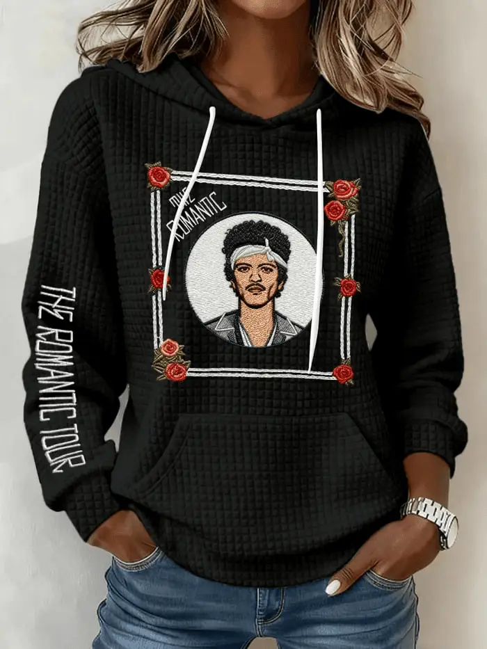 Bruno Mars Merch Hoodie Romantic Tour Bruno Mars Concert Outfit Best Gift for Fans