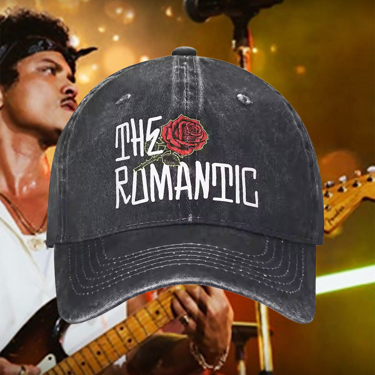 Bruno Mars Romantic Tour 2026 Dad Hat Bruno Mars Vegas Merchandise Gift For Brother