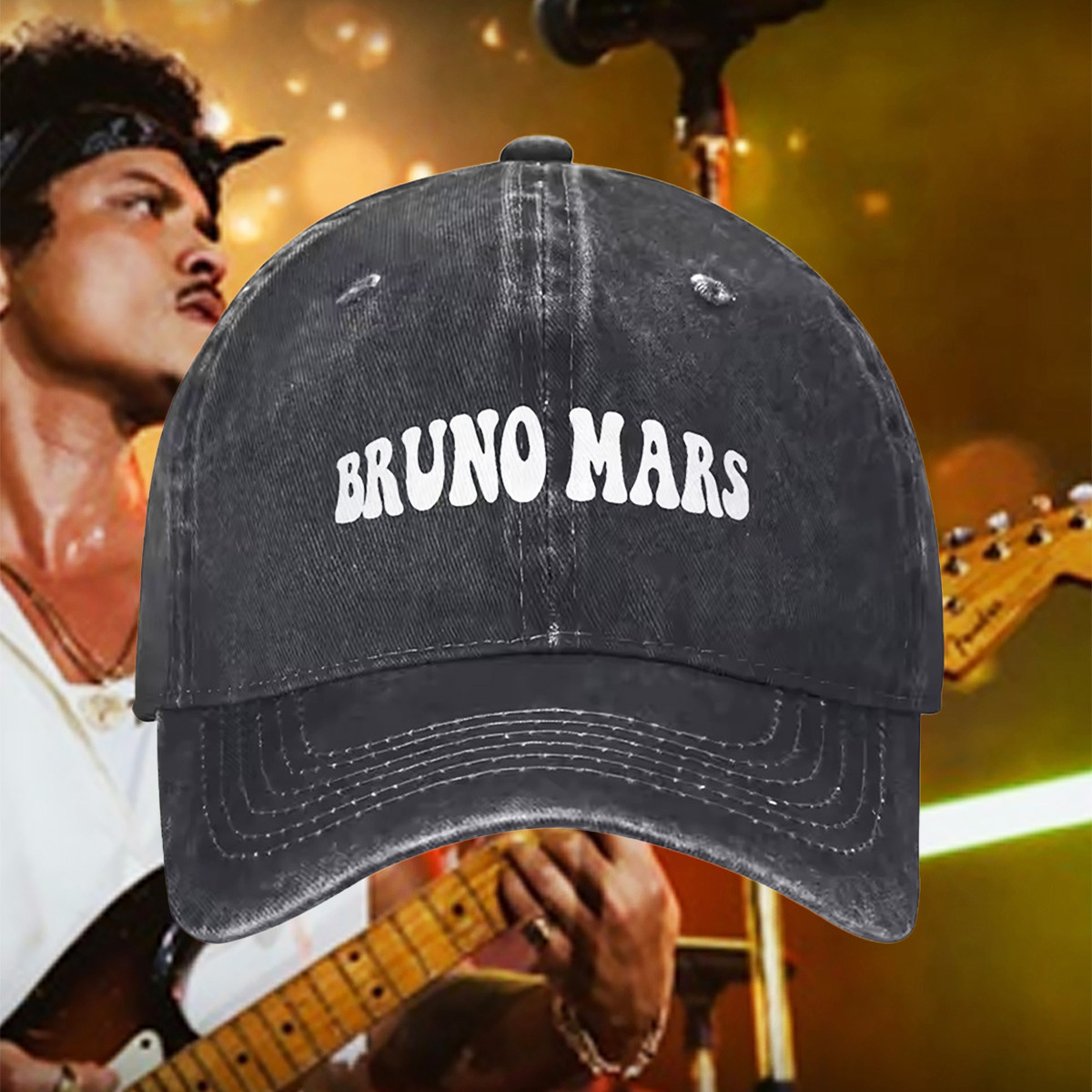 Bruno Mars Romantic Tour 2026 Dad Hat Summer Hip Hop Ball Cap Gift For Women