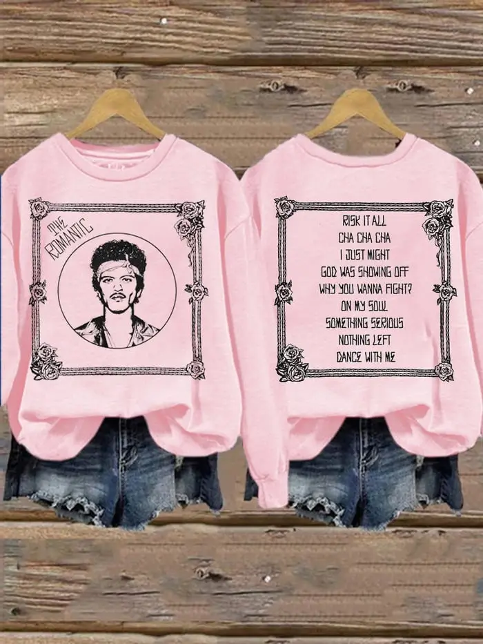 Bruno The Romantic Tour 2026 Merch The Romantic Retro Frame Sweatshirt Gift For Hooligans