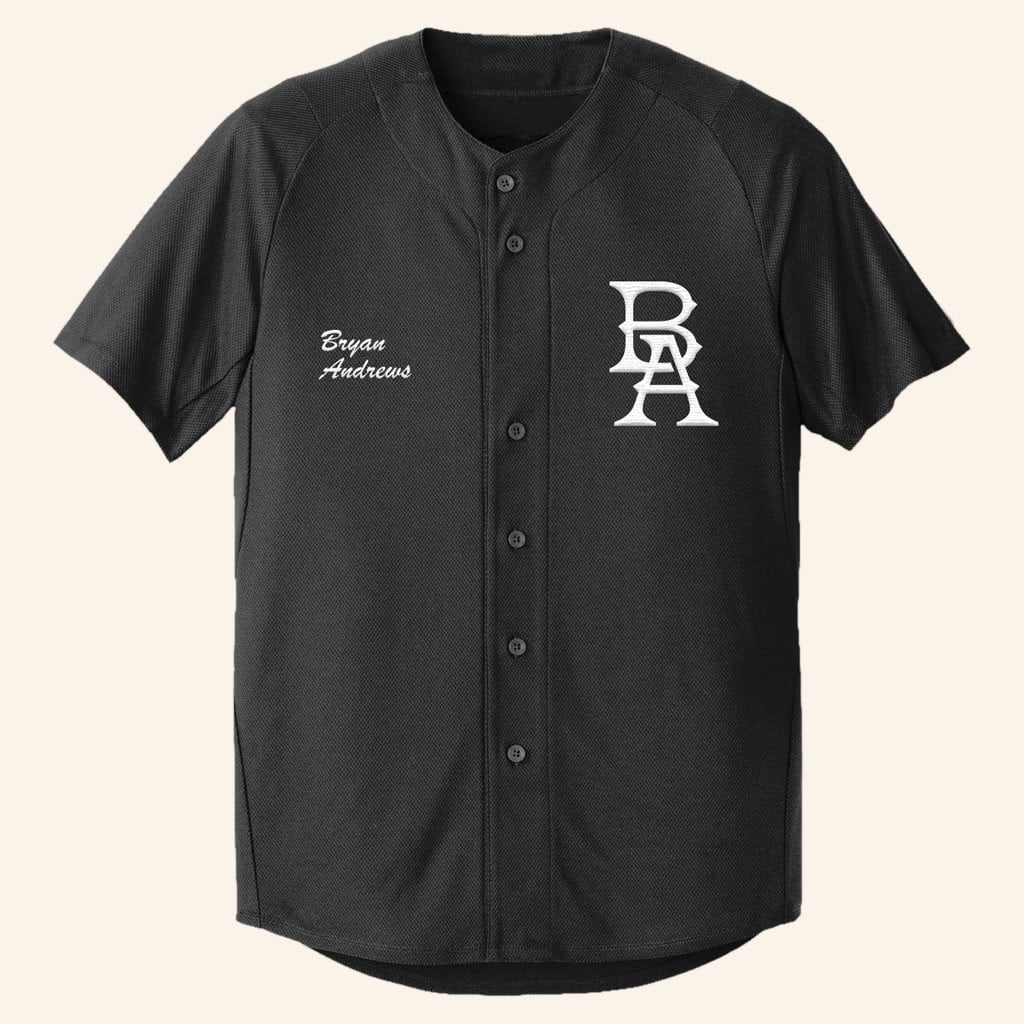 Bryan Andrews Merch 2026 BA Baseball Jersey Bryan Andrews Jersey Gifts Ideas For Friends - WearandDecor