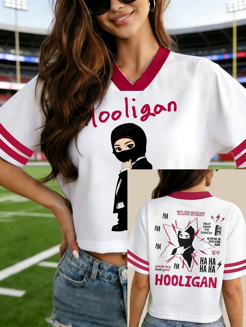BTS Arirang Crop Top Jersey Hooligan With Jimin Merch Gifts For Her