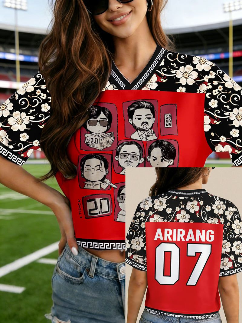 BTS Arirang Crop Top Jersey Nuances Of Member With Number 7 Apparel Gifts For ARMY
