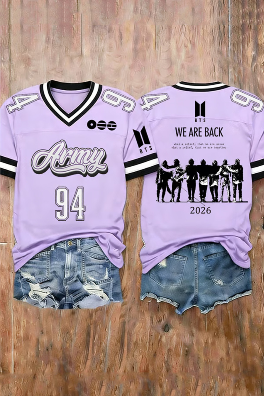 BTS ARIRANG Live Tour 2026 Jersey BTS Fan Gear Gift For Teen Girls