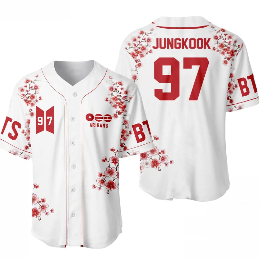BTS Arirang Tour 2026 Jungkook 97 Jersey BTS Merch Kpop Concert Fan Outfits Gifts Ideas