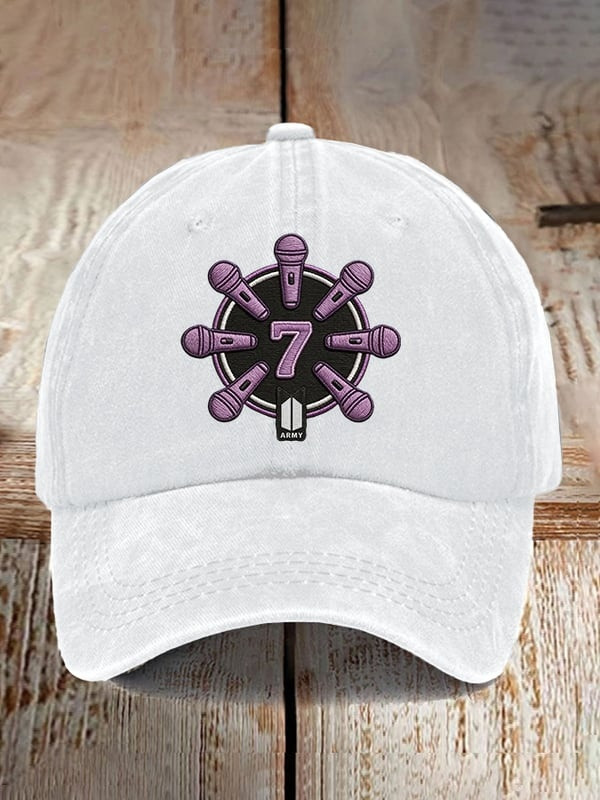 BTS Arirang Tour 2026 Merch Hat 07 Microphone Ball Cap Unique Special Gift For BTS Fans