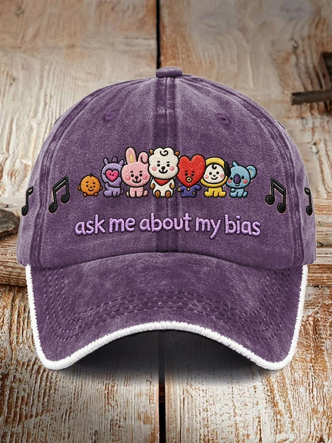 BTS Arirang Tour 2026 Merch Hat Ask Me About My Bias Ball Cap Unique Gift For Army
