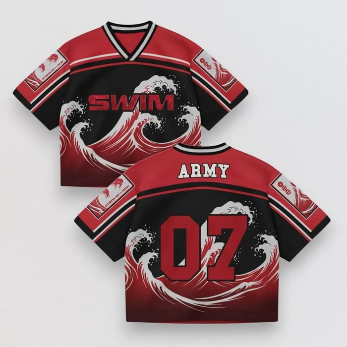 BTS Arirang Tour 2026 Merch Swim Army 07 Baseball Jersey Clothes Special Gift For Army Fans