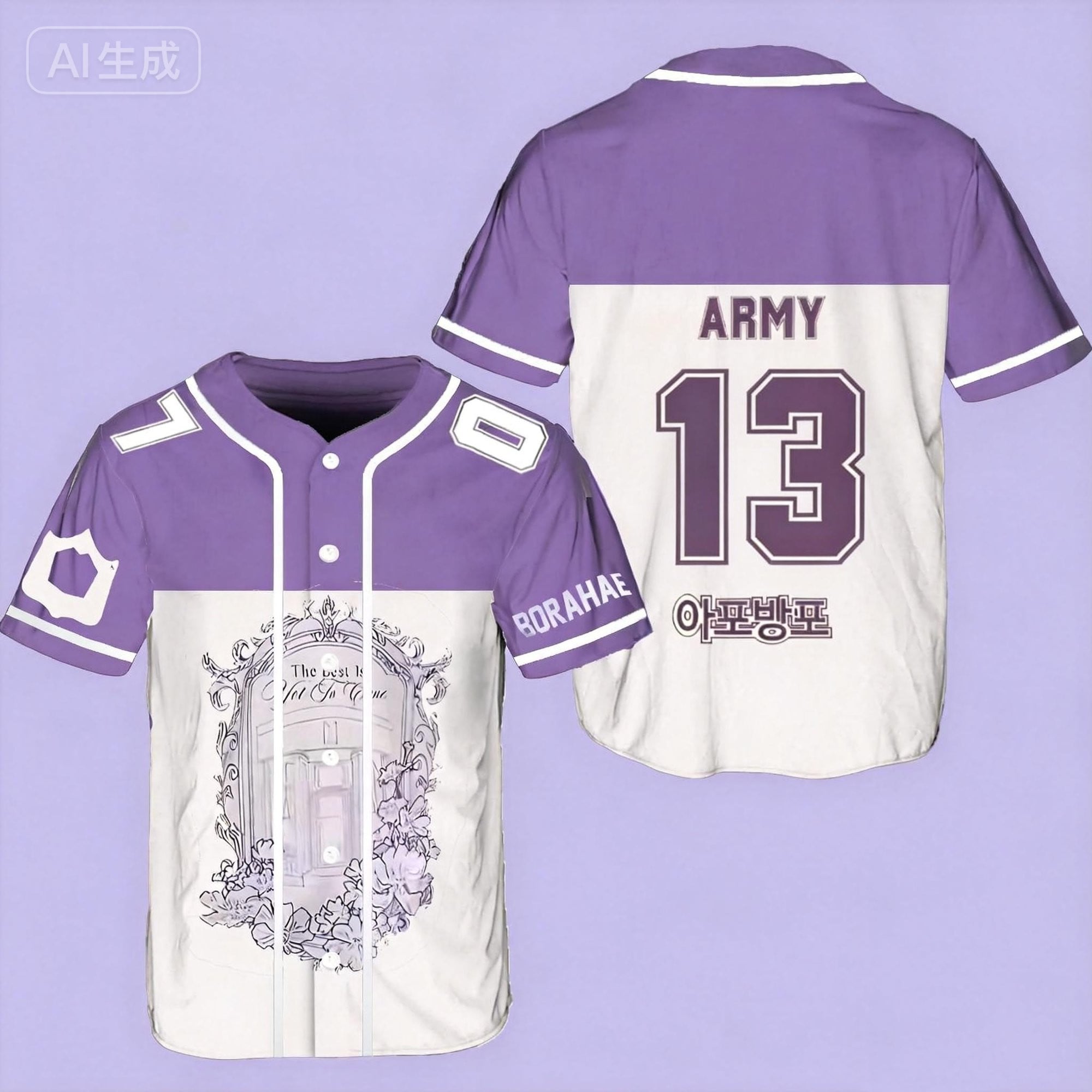 BTS Army 13 Borahae Jersey BTS Comeback World Tour 2026 Merch Gifts For KPop Fans