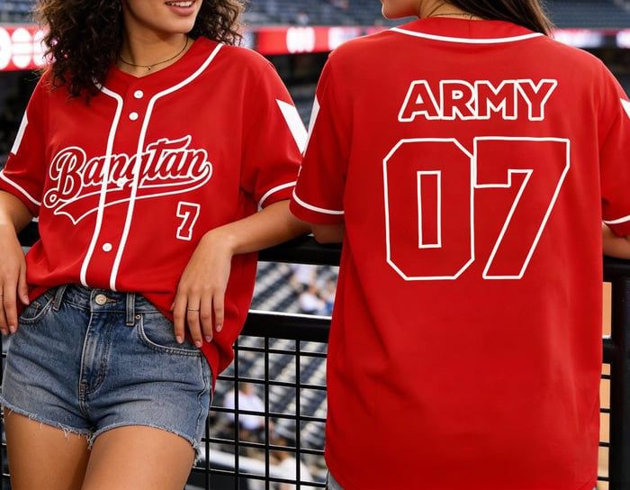 BTS Keep Swimming Jersey Shirt BTS Army Apparel Unique Gift For BTS Fans