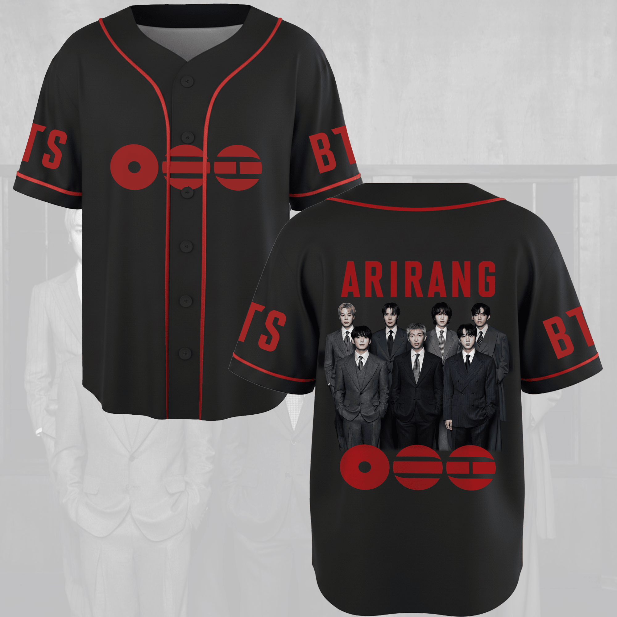 BTS Merch 2026 Arirang Baseball Jersey Arirang Album BTS Apparel Gifts For Army