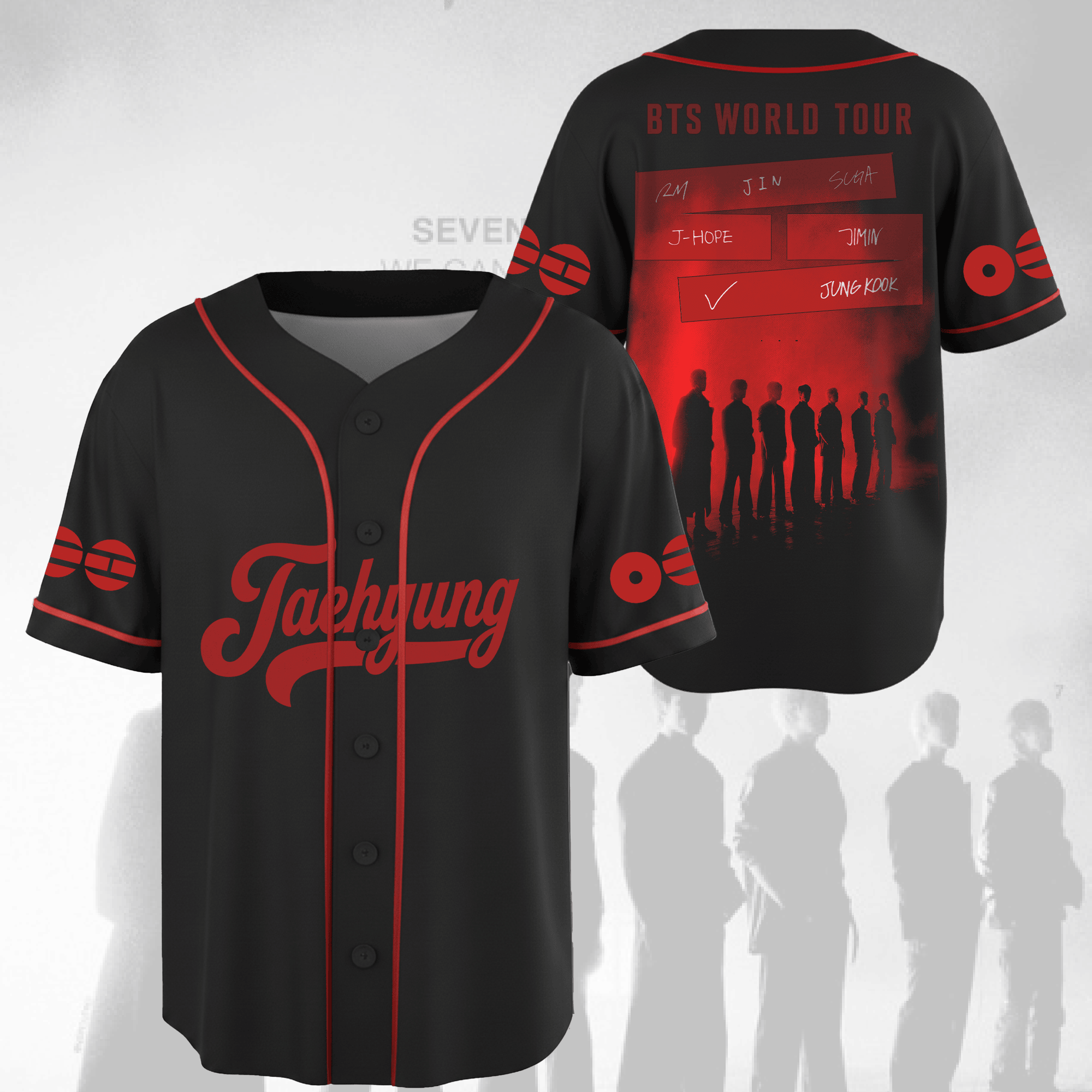 BTS Merch 2026 Arirang Baseball Jersey BTS 2026 World Tour Jersey Kpop Apparel Gifts For Army
