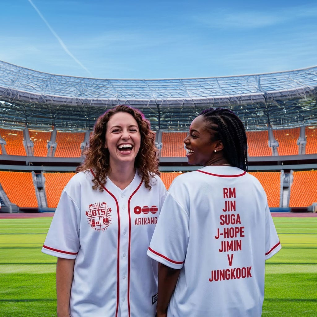 BTS Merch 2026 Arirang Baseball Jersey BTS Members Jersey Gifts For Fans