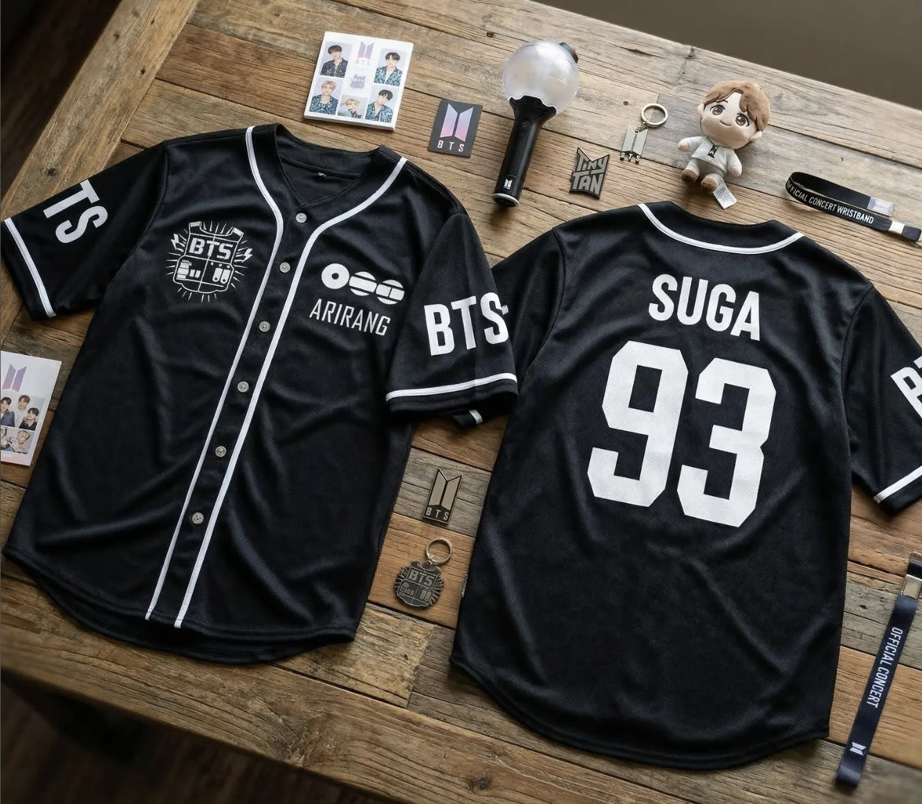 BTS Merch 2026 Arirang Baseball Jersey BTS World Tour 2026 Members Jersey For Fans