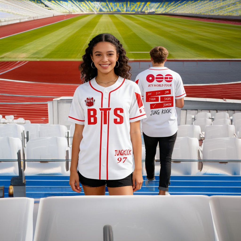 BTS Merch 2026 Arirang Baseball Jersey BTS World Tour 2026 Merch Kpop Gifts For Lovers