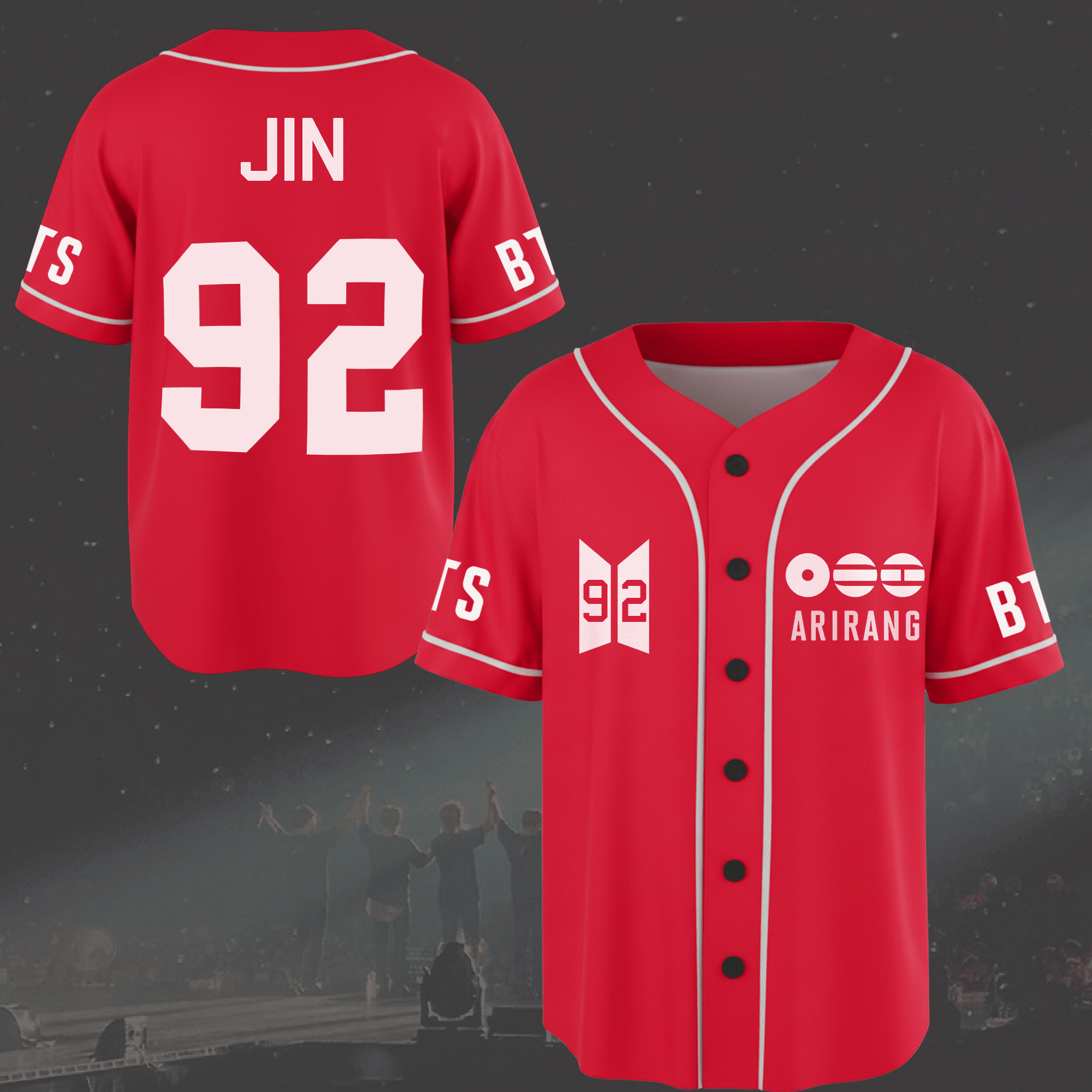 BTS Merch 2026 Arirang Baseball Jersey BTS World Tour Arirang Jersey Kpop Fans Gifts