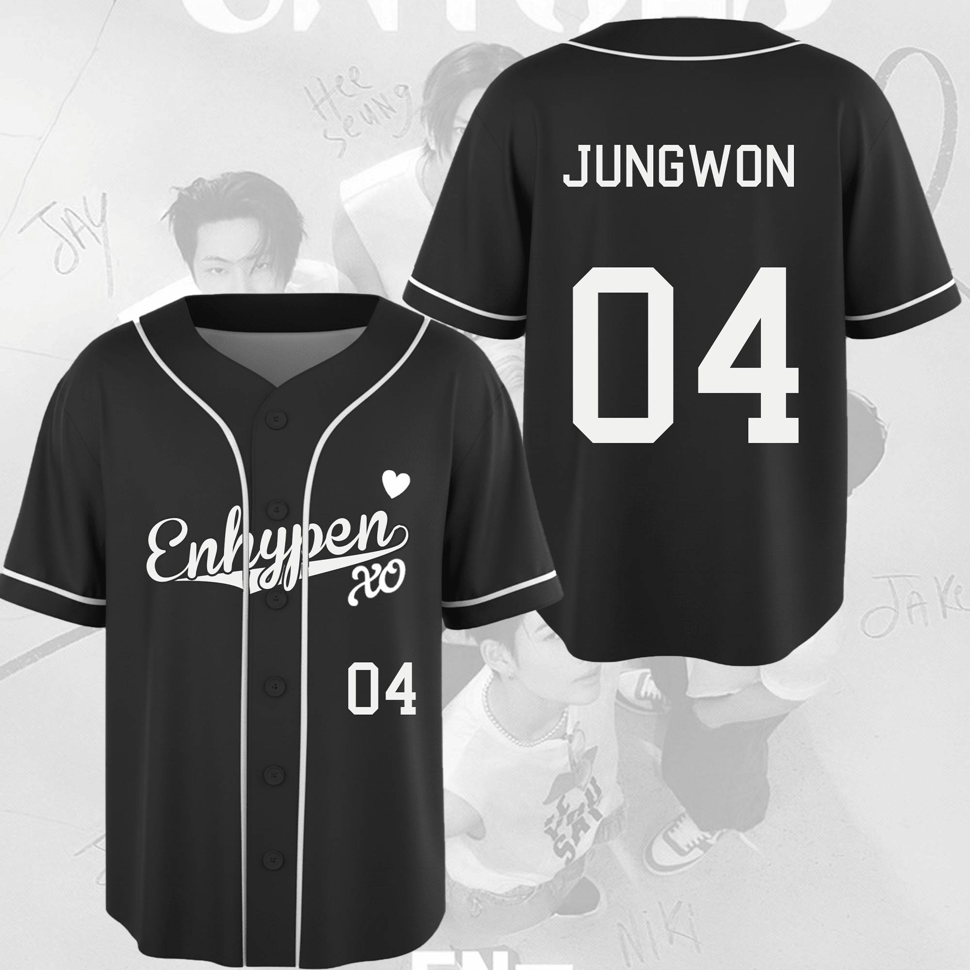 BTS Merch 2026 Arirang Baseball Jersey Enhypen XO Jersey Gift For Fans