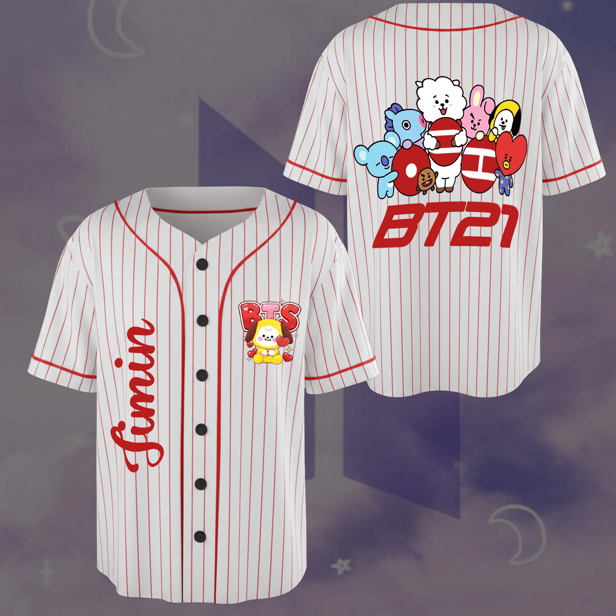 BTS Merch 2026 Arirang Baseball Jersey Massive BTS Tour 2026 BT21 Jersey Gift For Army
