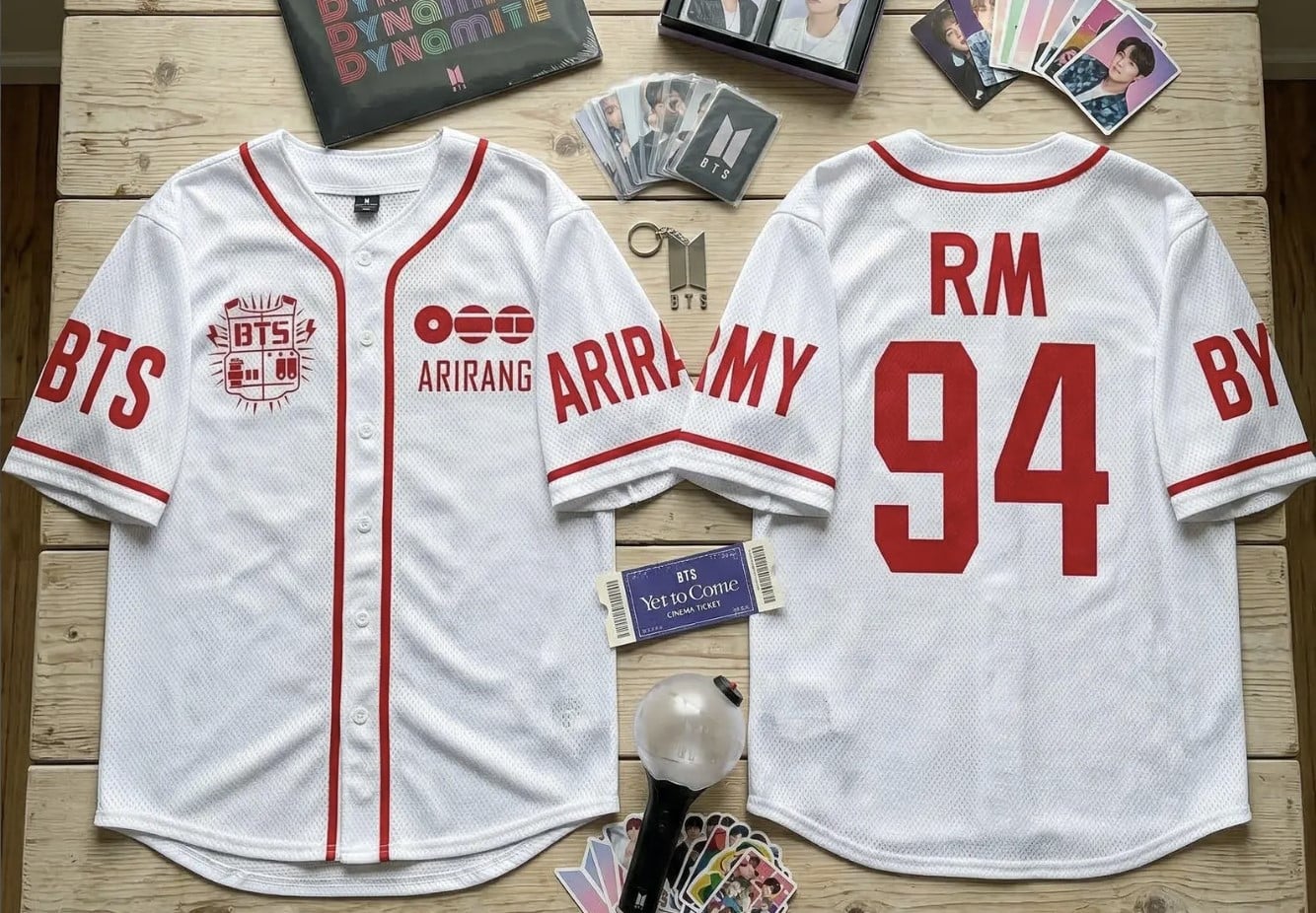 BTS Merch 2026 Arirang Baseball Jersey RM 94 BTS K-Pop Shirt Fans Gifts