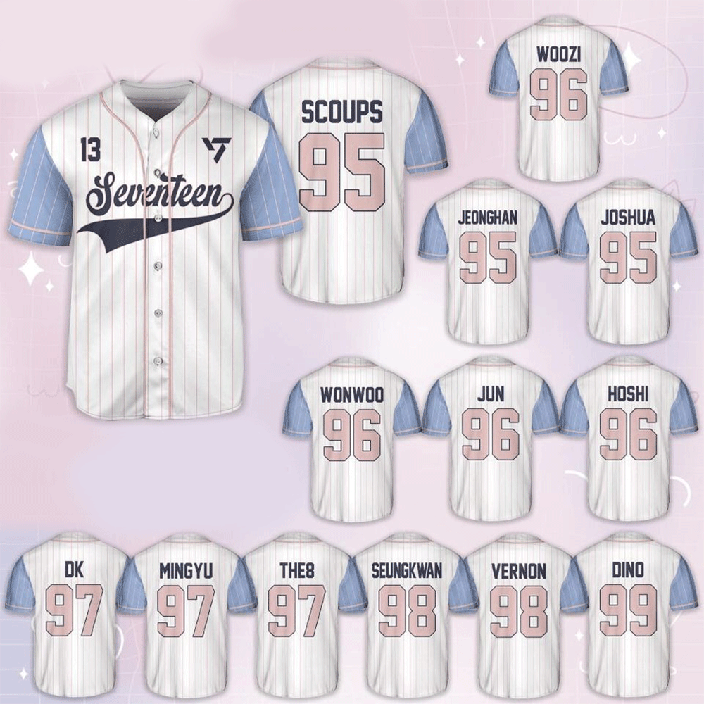 BTS Merch 2026 Arirang Baseball Jersey Seventeen Carat 17 Right Here Jersey Kpop Gift Ideas