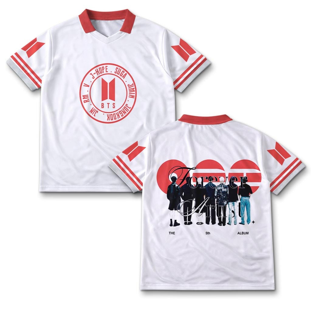 BTS Merch 2026 Arirang Jersey BTS 2026 Football Jersey Winged Neck Shirt New Album Merch