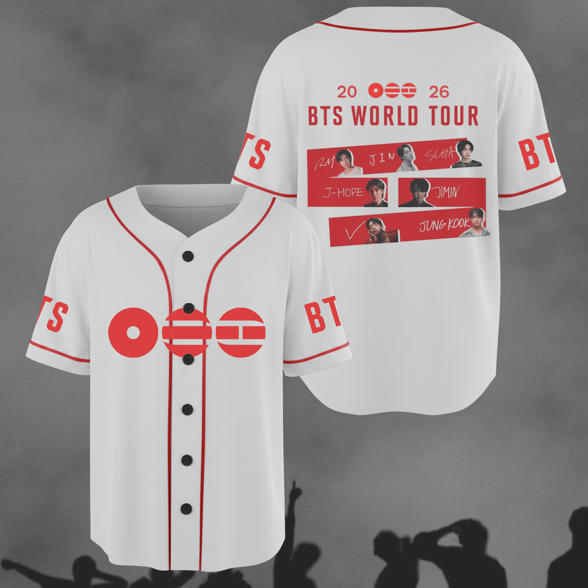 BTS Merch 2026 Arirang Jersey Legendary BTS World Tour Baseball Jersey Army Gifts