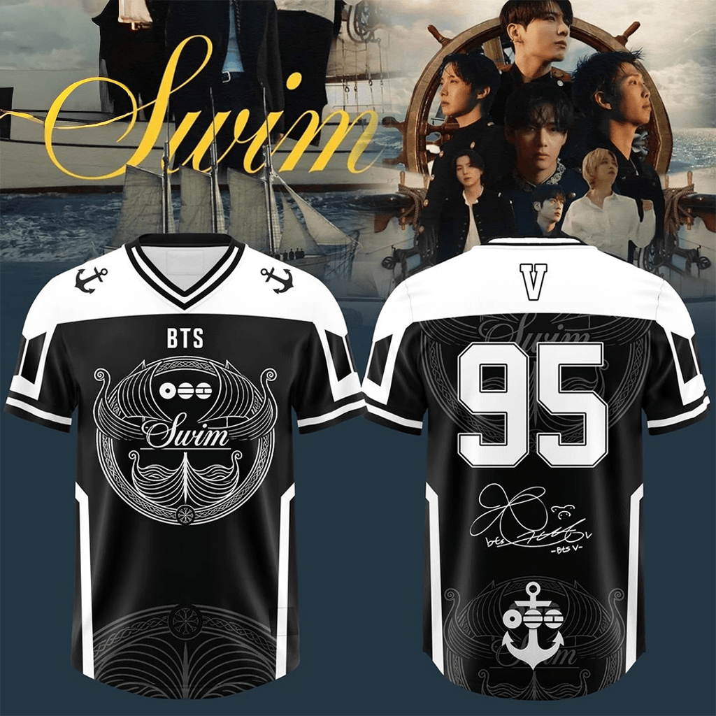 BTS Swim Arirang Album Football Jersey 2026 V 95 Apparel BTS Merch Gifts For Fans