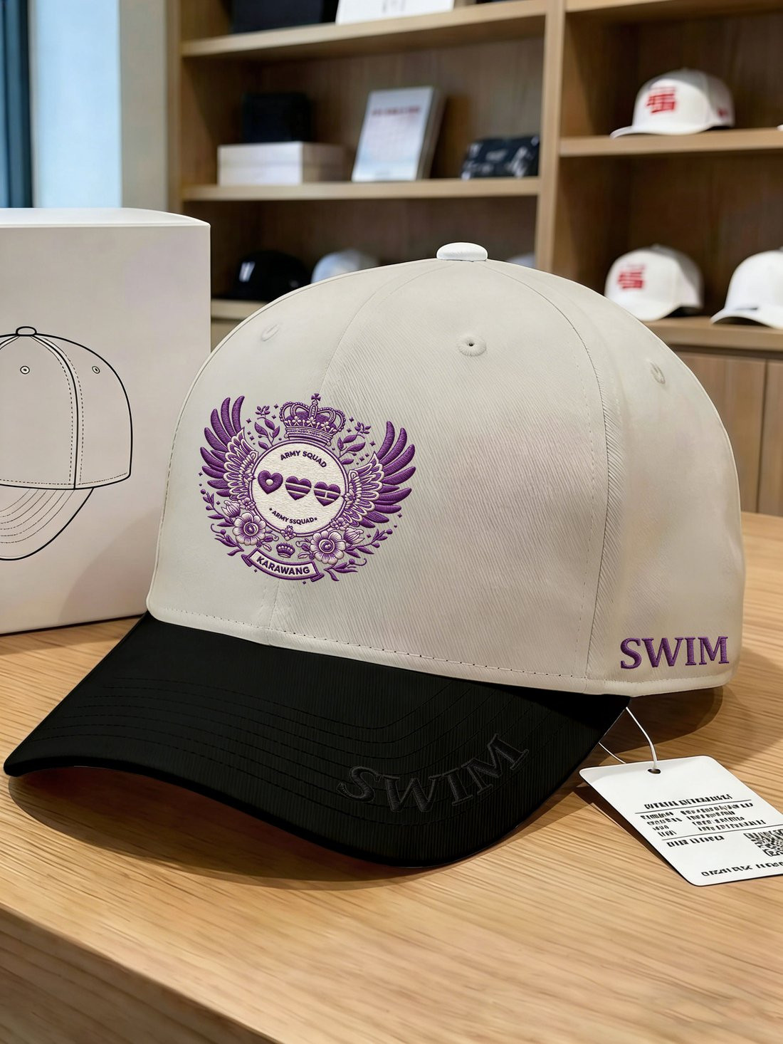 BTS Swim Song Hat Keep Swimming BTS Ball Cap Gift For K-Pop Music Fans