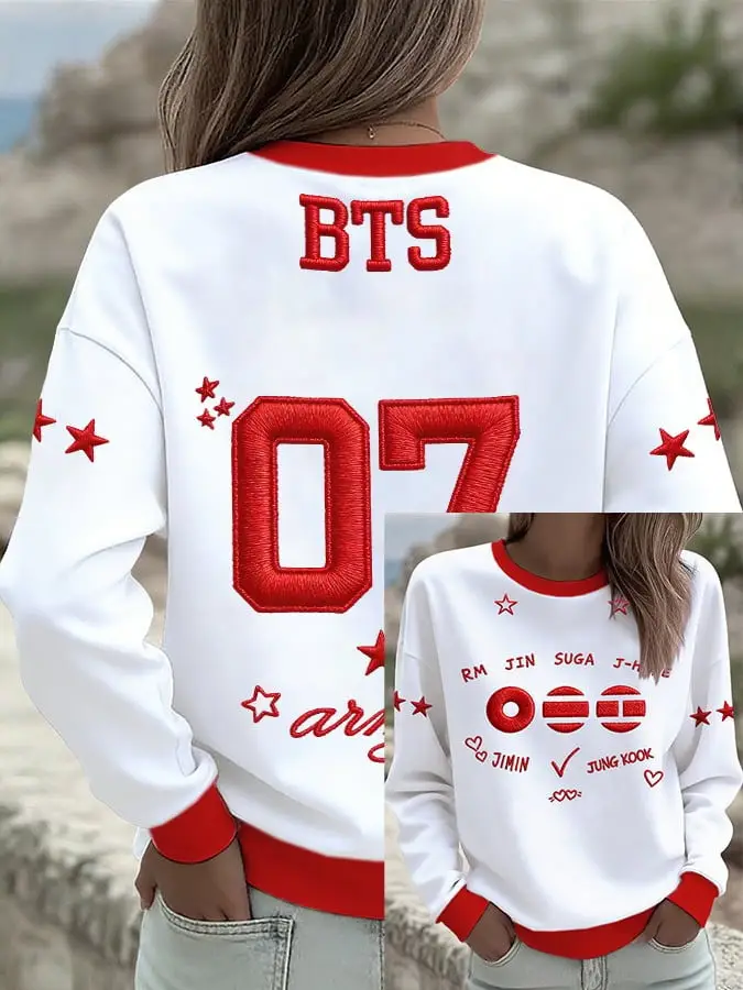 BTS World Tour 2026 Merch Arirang OT7 Sweatshirt BTS Is Back Sweatshirt Gifts For RM Fans