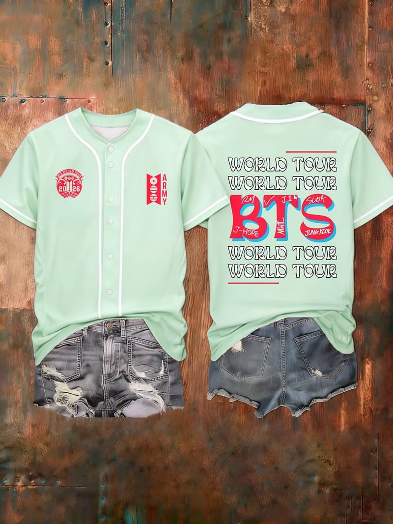BTS World Tour 2026 Merch Bangtan Baseball Jersey Unique Gifts For BTS Fans