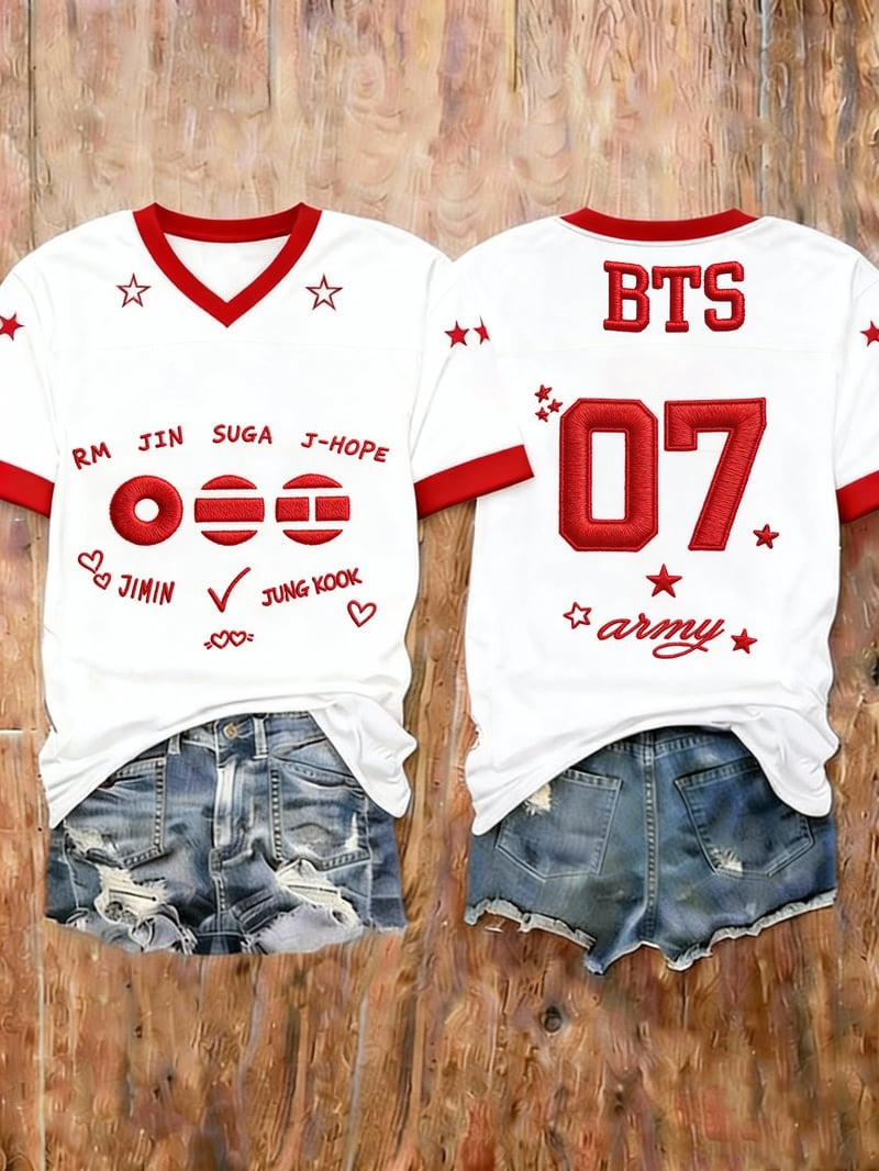 BTS World Tour 2026 Merch Bangtan OT7 Jersey Arirang Tour Apparel Gifts For Fans
