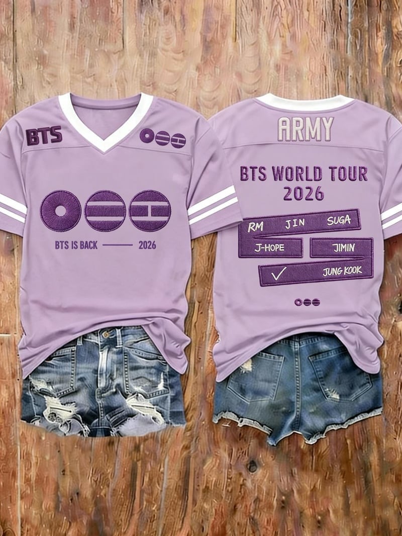 BTS World Tour 2026 Merch BTS Is Back Jersey OT7 Clothing Cool Gifts For Army