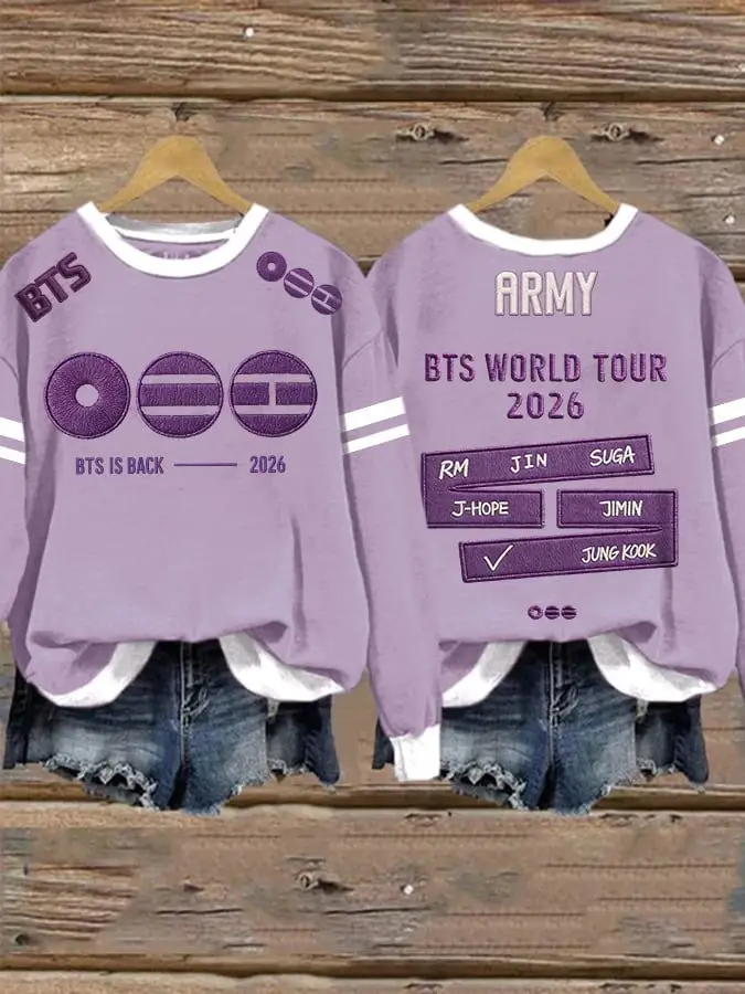 BTS World Tour 2026 Merch BTS Is Back Sweatshirt Arirang Clothing Gifts Idea For Her