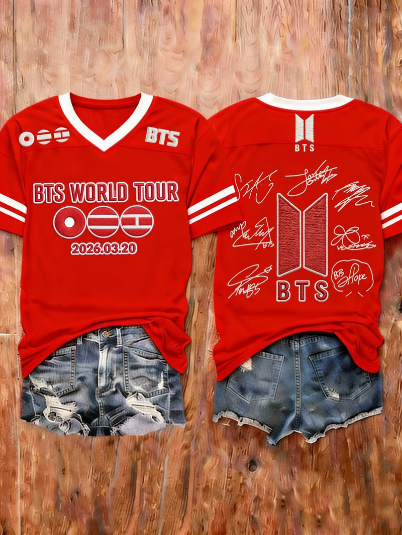 BTS World Tour 2026 Merch BTS Tour Date 2026 03 20 Jersey Gifts Idea For Army