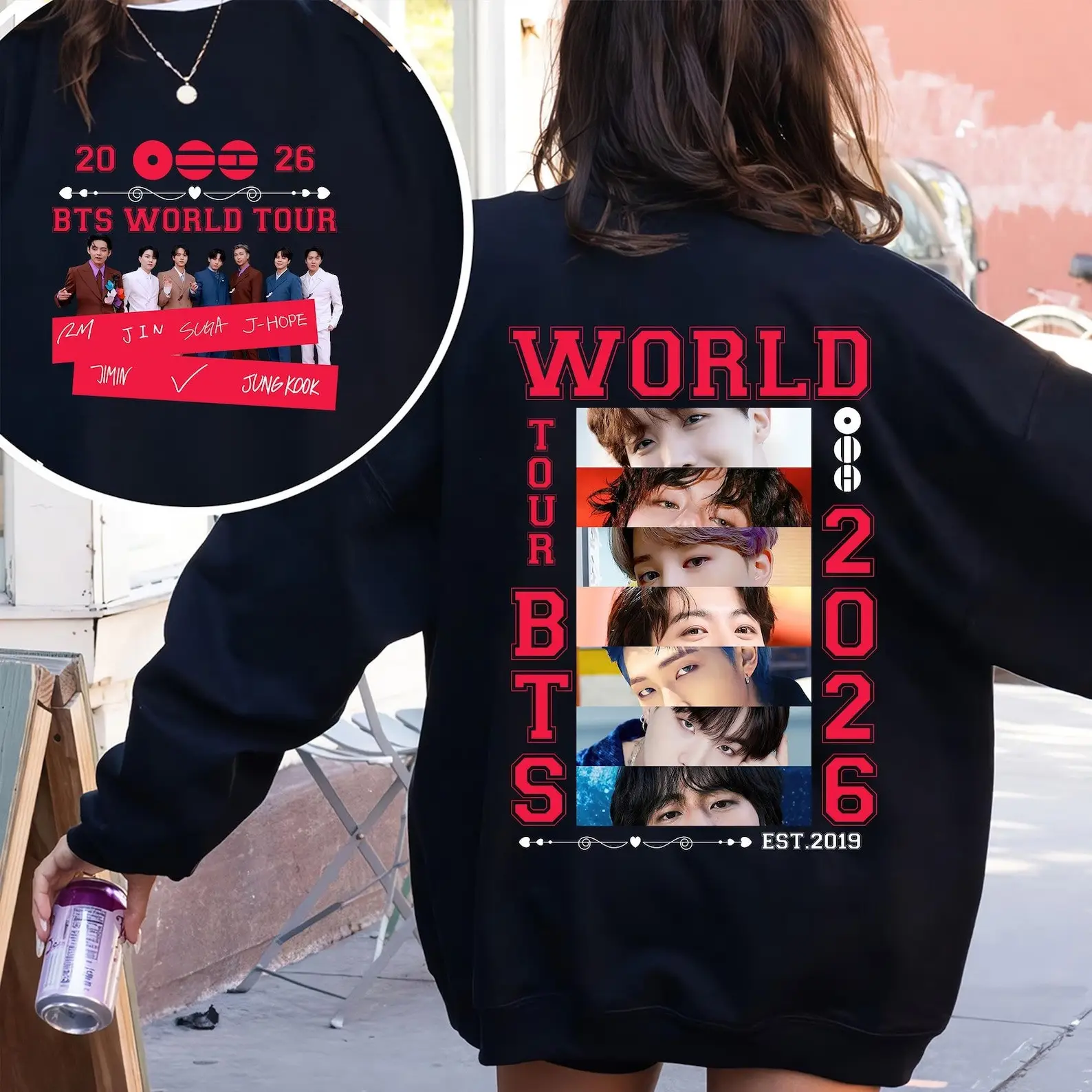 BTS World Tour 2026 Sweatshirt Ariang Tour Bangtan Comeback Clothing Gift for Army