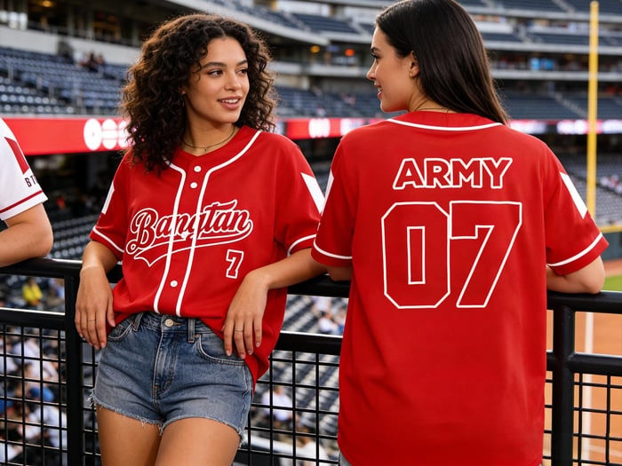 BTS World Tour Merch Bangtang Army 07 Baseball Jersey Clothes BTS Gifts For Army